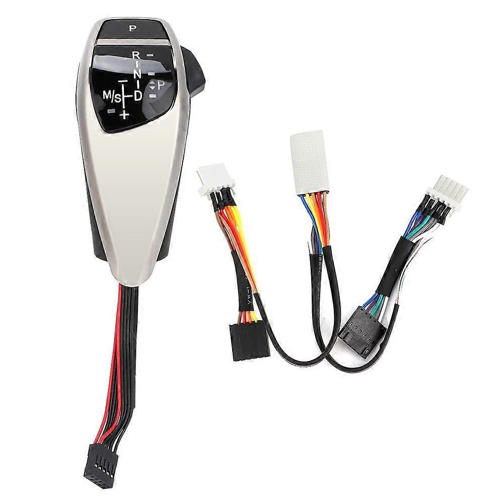 Car RHD LED Shift Knob Modified Automatic Gear Shifter Lever Fits for E90 E91 E92Plating Black