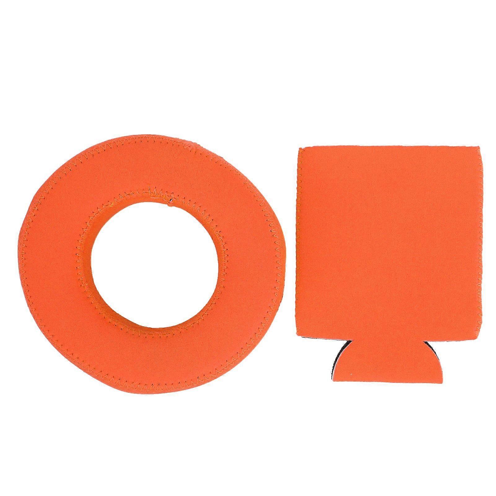 330ml Can Sleeves Drink Floats Cover Neoprene Floating Drink Holder for Swimming PoolOrange