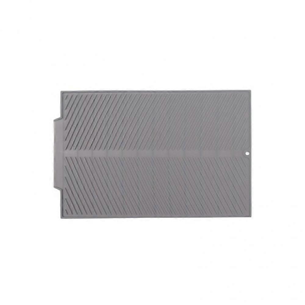 Dish Drying Mat, Dish Drainer Mat, Heat Resistant Kitchen Accessory, Grey