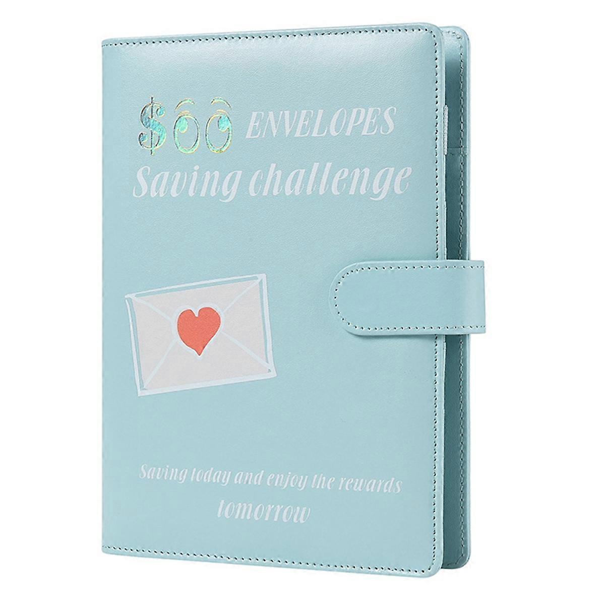 100 Envelopes A5 Money Saving Budget Binder Blue