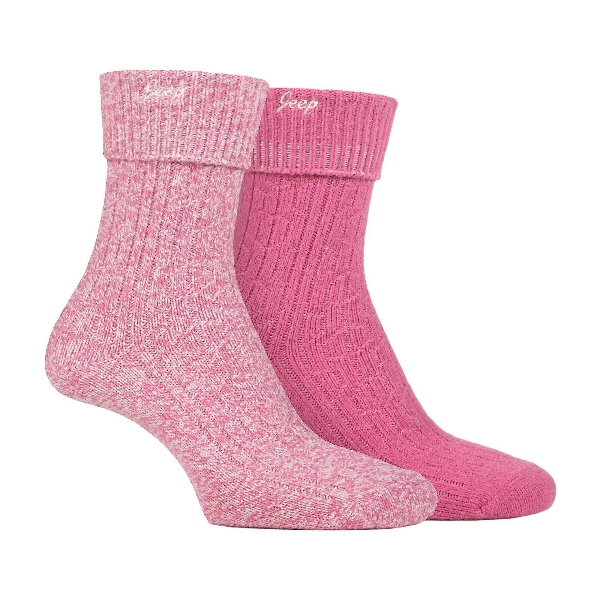 Jeep - 2 Pack Ladies Super Soft Boot Socks