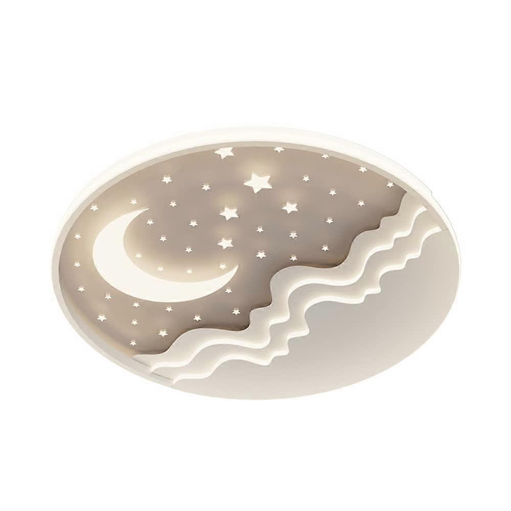 Hanging Light Moon Ceiling Light Recessed Round Lamp Modern LED Dimmable Ceiling Lamps For Living Room Kids Warm 50cm