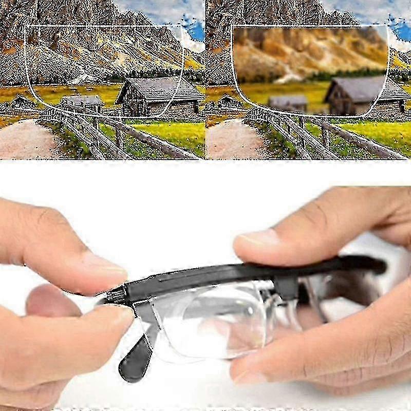 Adjustable Focus Zoom Glasses - Variable Strength Lens for Distance Vision