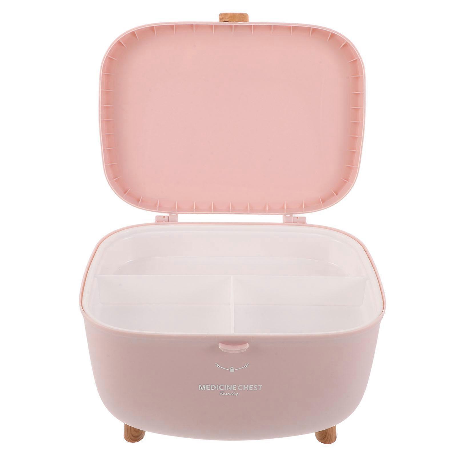 Double Layer Medicine Storage Box for Storage Use with Waterproof Lid