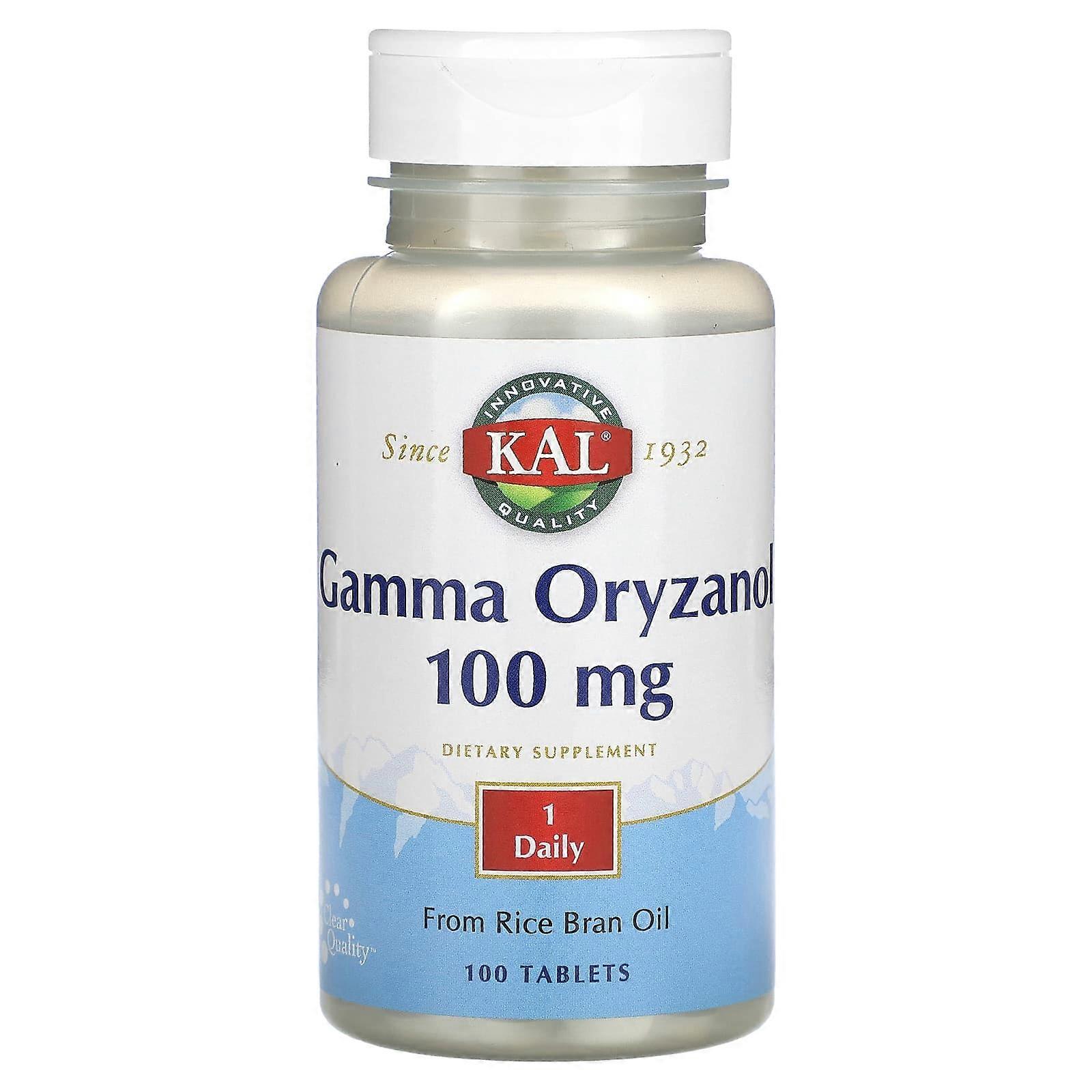 Gamma Oryzanol, 100 mg, 100 Tablets