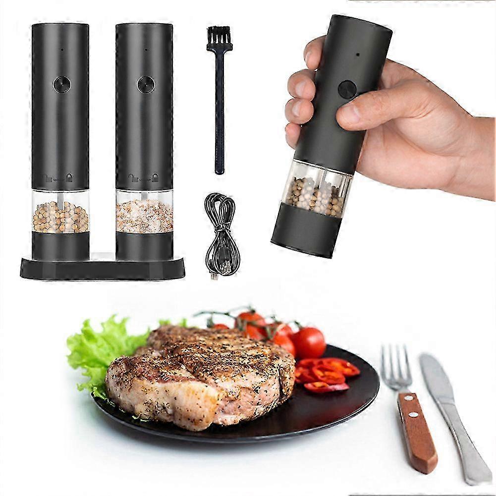 usb rechargeable electric salt and pepper grinder with adjustable coarseness