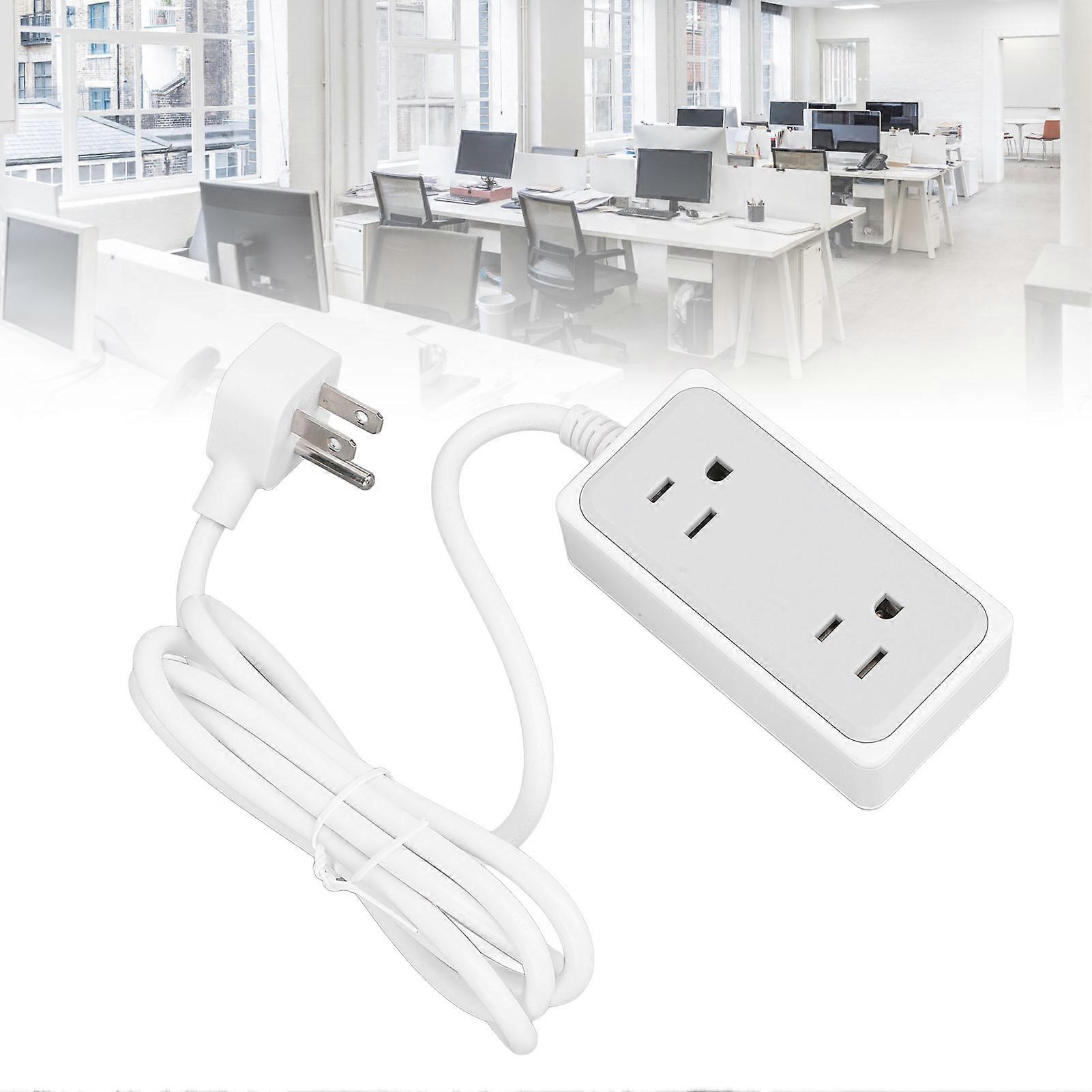 Power Strip 1250W 5 in 1 Type C USB A Port AC Socket Flat Plug Multi Plug Outlet Splitter for Home 