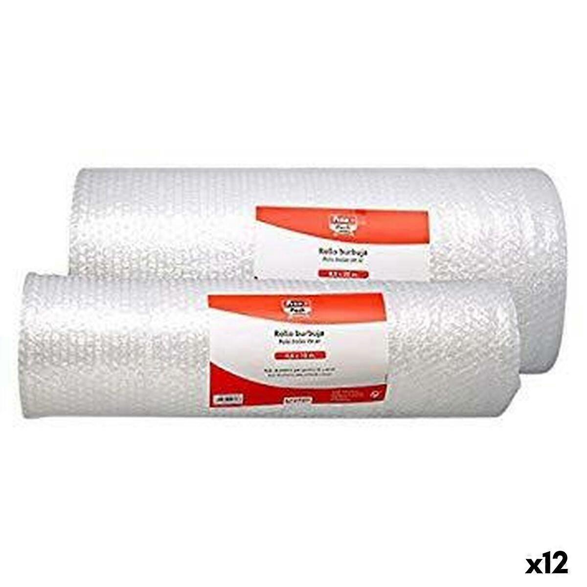 Bubble paper Fixo Transparent 1 m 25 m (12 Units)