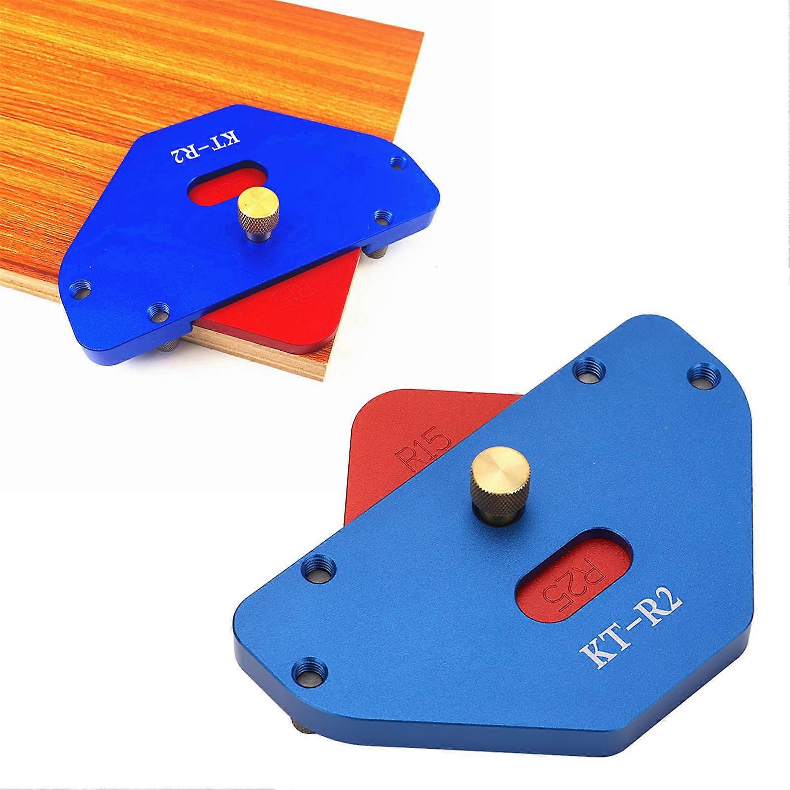 Corner Radius Routing Templates 8 in 1 R15 R20 R25 R30 C15 C20 C25 C30 Woodworking Router Aluminum Alloy Round Jig 