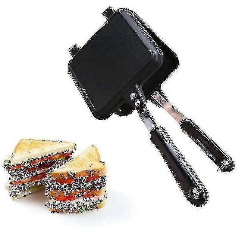 Gas Non Stick Iron Bread Toast Breakfast Machine Sandwich Maker Waffle Pancake
