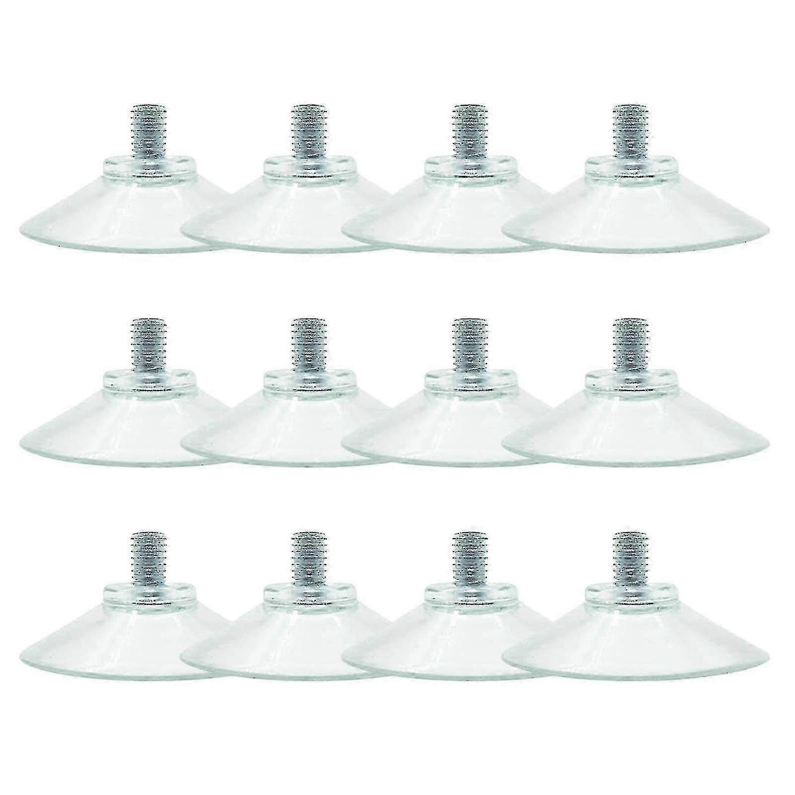 12pcs Suction Cup With Screw Thread Suction Cup With Cap Pvc Table Screw Suction Cups Diameter 4.5 Cm