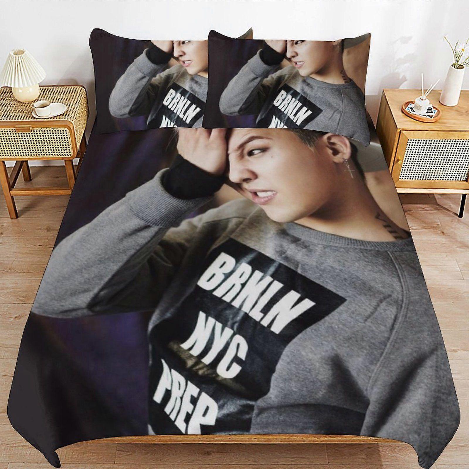 w3 G-DRAGON Ultra Smooth Touch Durable Comfort Secure Zipper Sleep Set Duvet Cover Sets Everyday Use m3