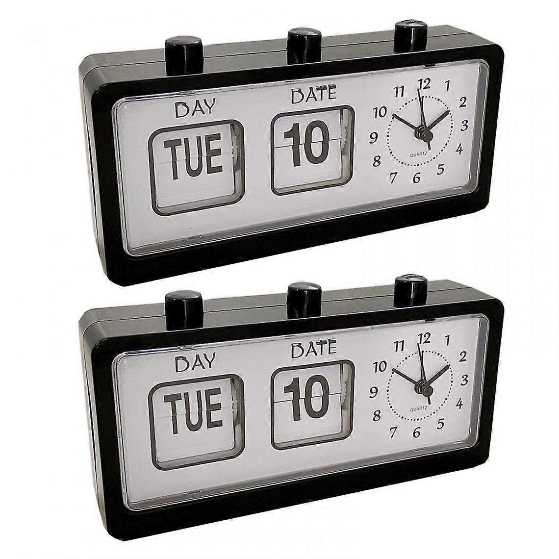 Manual Flip Clock Digital Clock Desk Calendar