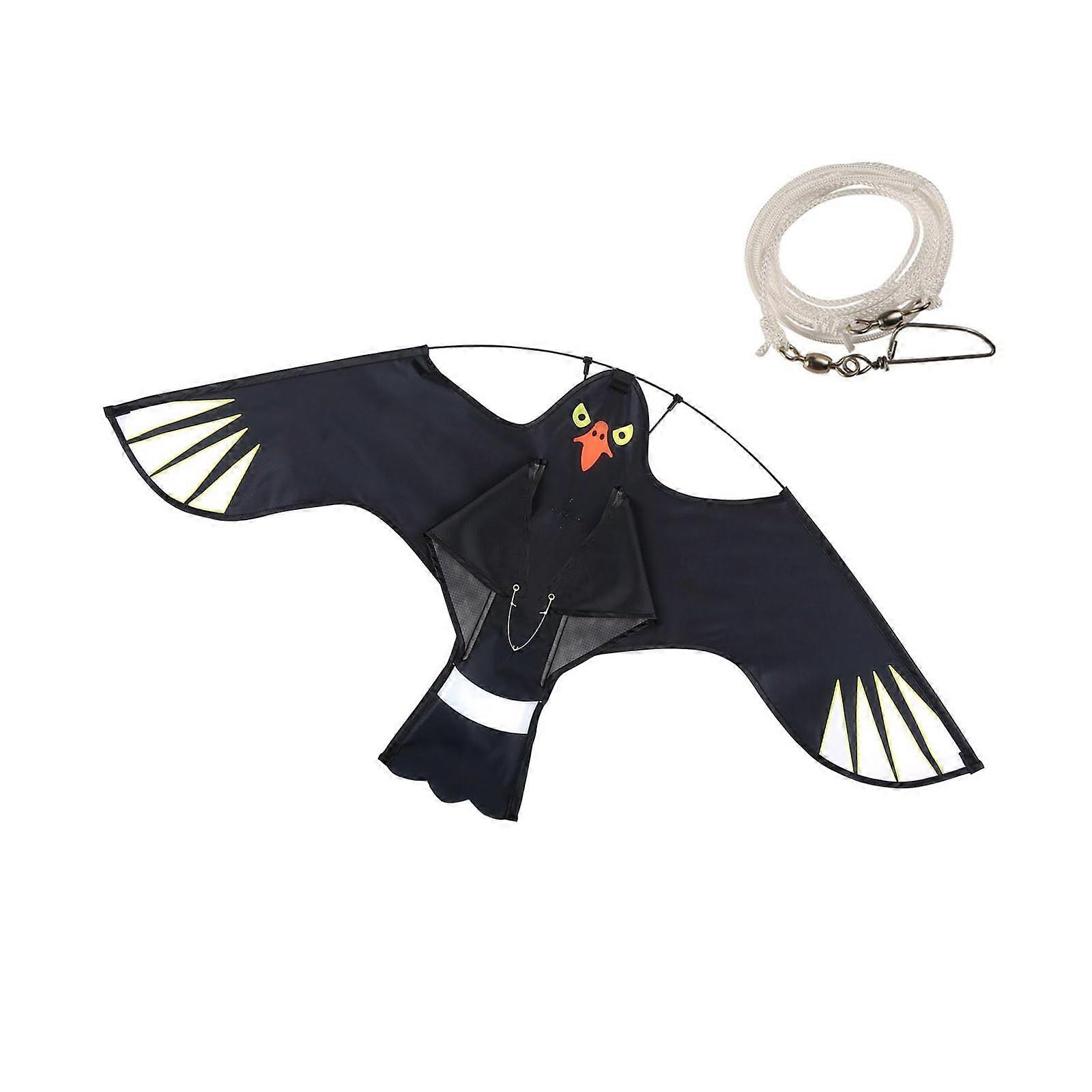 Reusable Scarecrow Flying Kite For Outdoor Bird Control In Fields Orchards Wind Design Hawks Deterrent