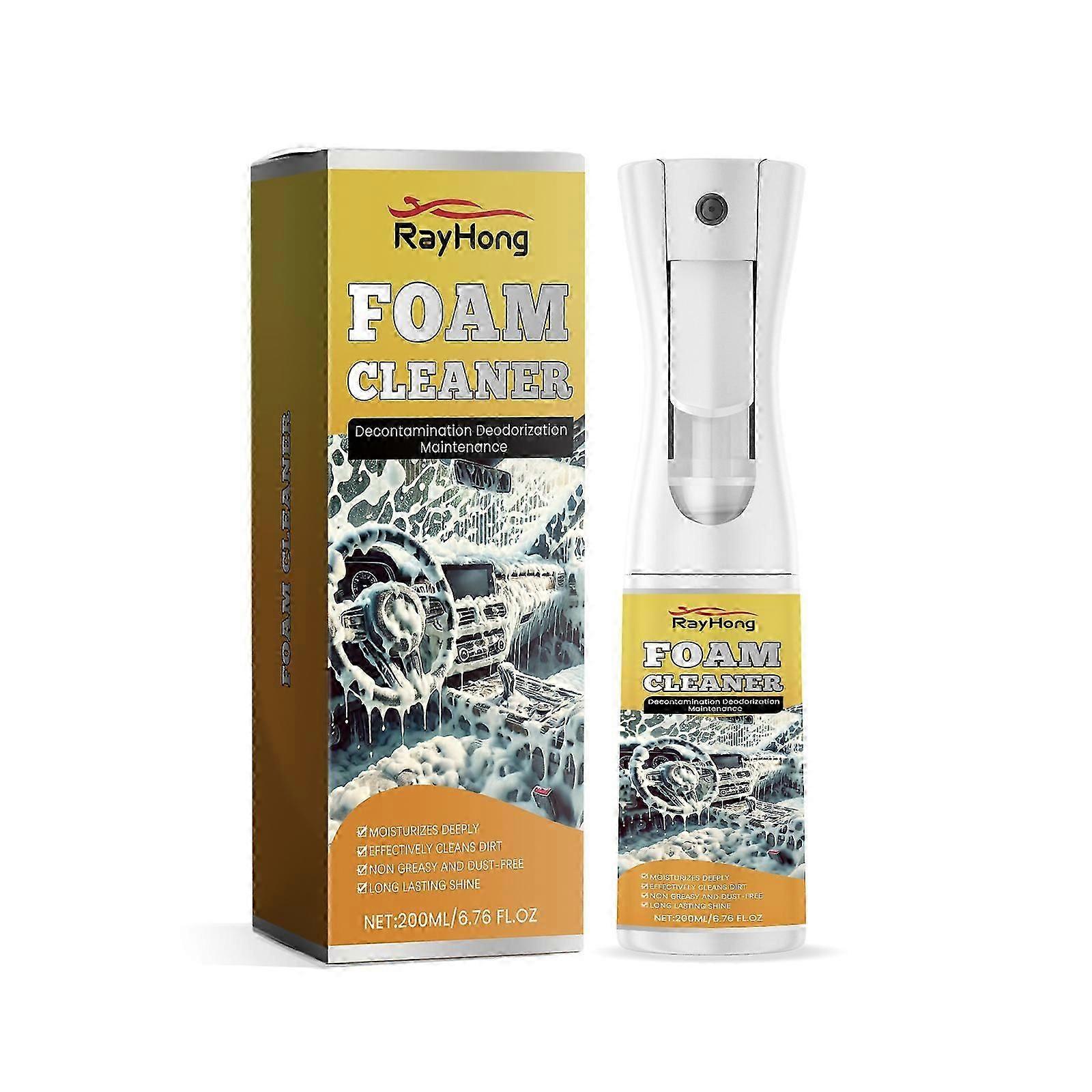 200ml Multi-Purpose Car Foam Cleaner - Deep Clean, Waterproof , Easy to Use