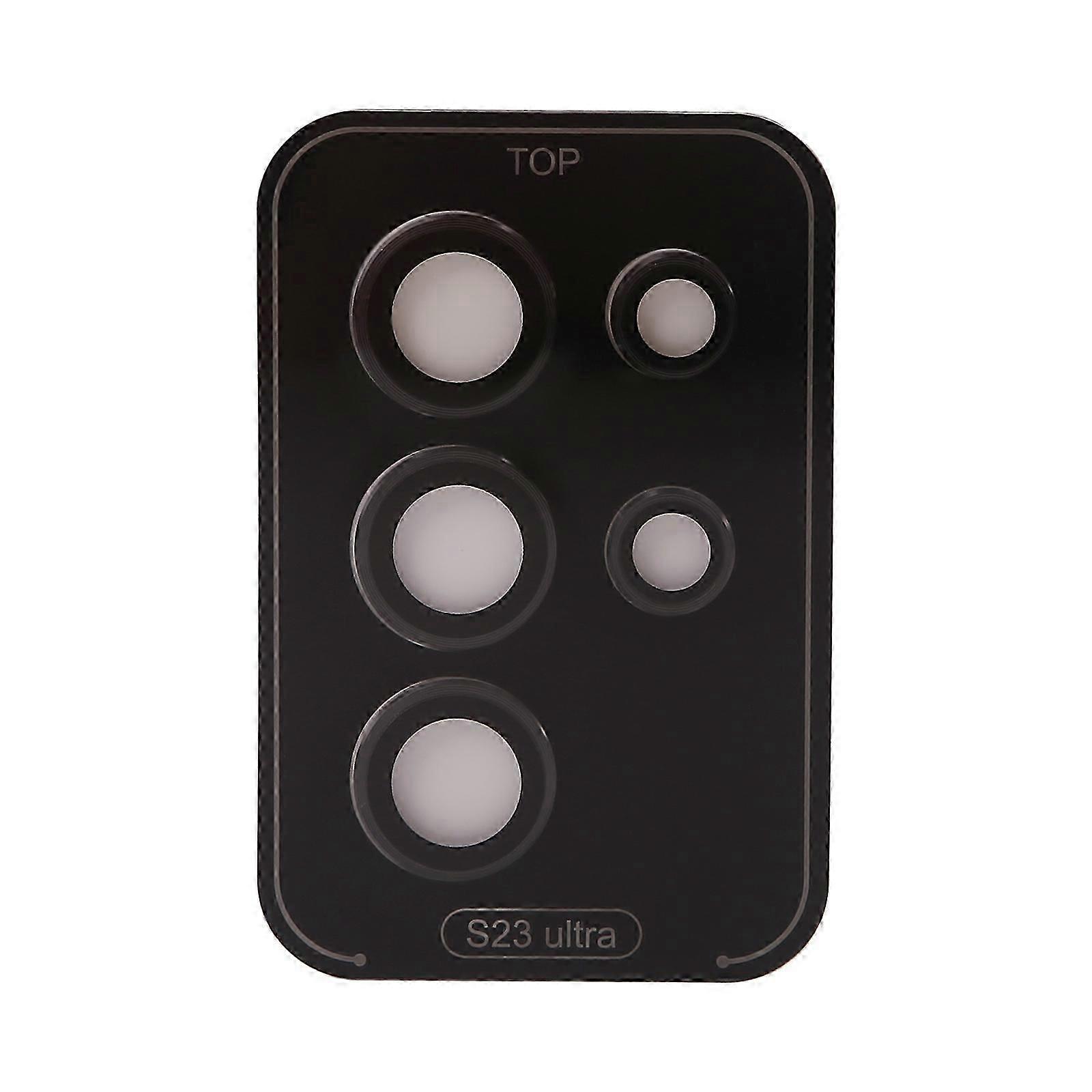 Camera Lens Tempered Glass compatible SAMS23 ULTRA Cellphone Accessories Scratch-Proof Camera Cover 3D Camera Lens Protector Silver Myi