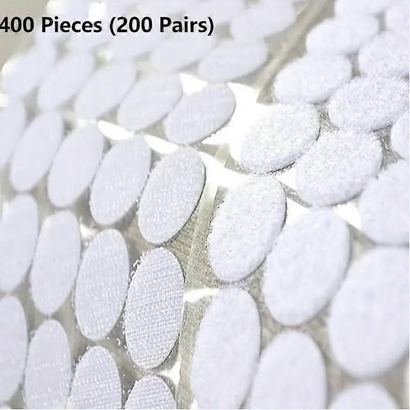 Self Adhesive Hook & Loop Coins, 200 Pairs Waterproof & Adhesive Dots, Multipurpose Fasteners for Home, Office & Classroom