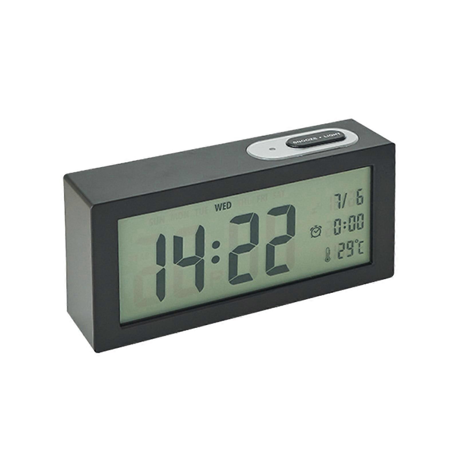 Tarmeek Multifunction Alarm Clock Temperature Display Electronic Clock Intelligent Sensing Luminous Digital Clock Snooze Mute Clock on Clearance