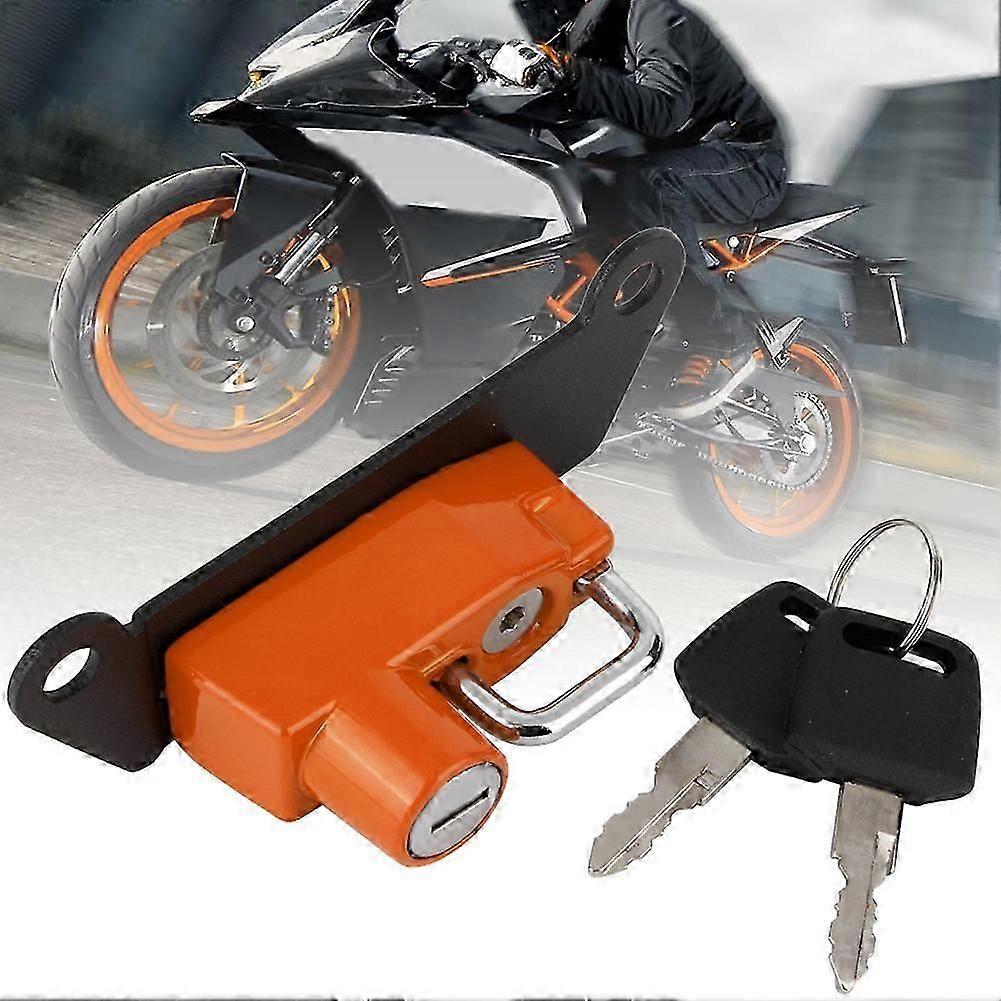 Motorcycle AntiTheft Helmet Lock Fits for RC125 RC390 RC250(Orange )