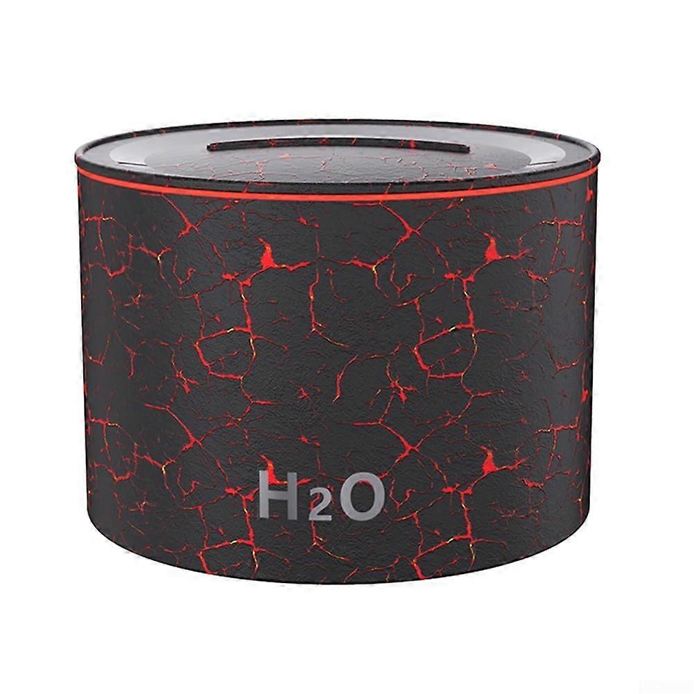 Colorful Flame Lamp Humidifier 160ML Essential Oil Diffuser for Home Ambiance and Relaxation, Cracked Design