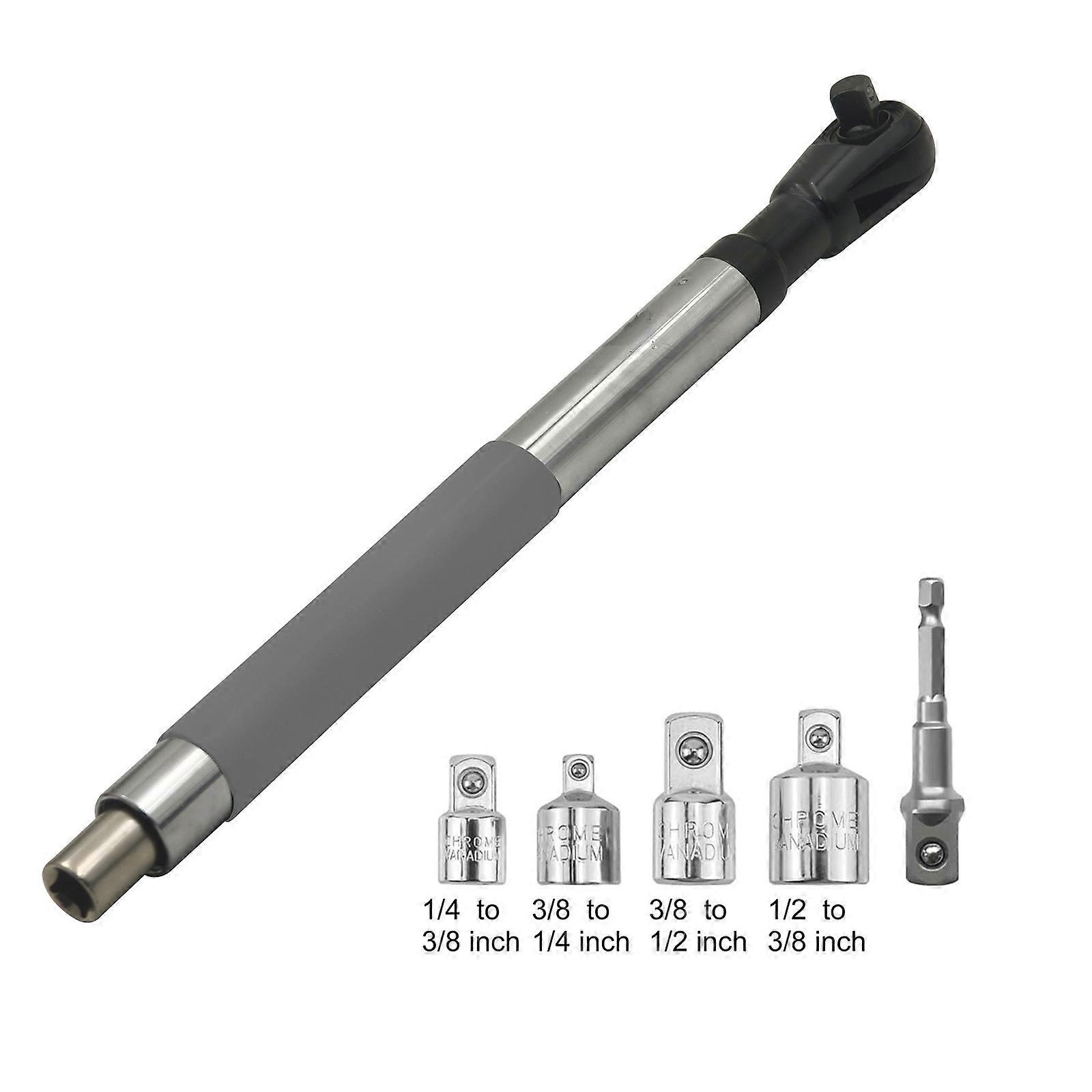 Chain Drive Wrench Spanner Extender Tool For Automotive Repair Featuring Single Touch Forward Reverse Switches Mechanism Multicolor