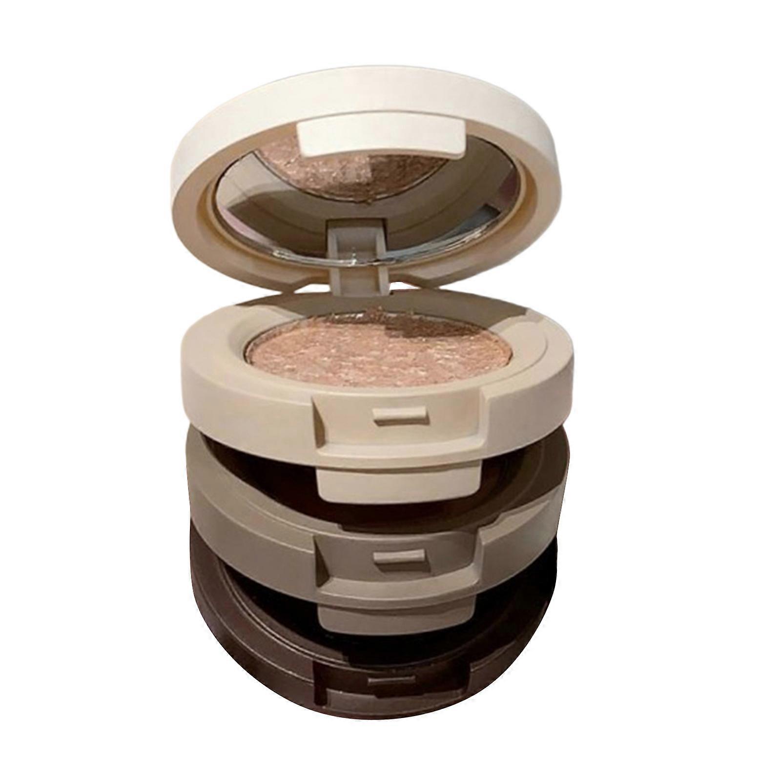 Travel Size 3Shade Eyeshadow Palette OilFree Formula Crease Resistant Finish Multipurpose For Casual And Formal Occasion Multicolor