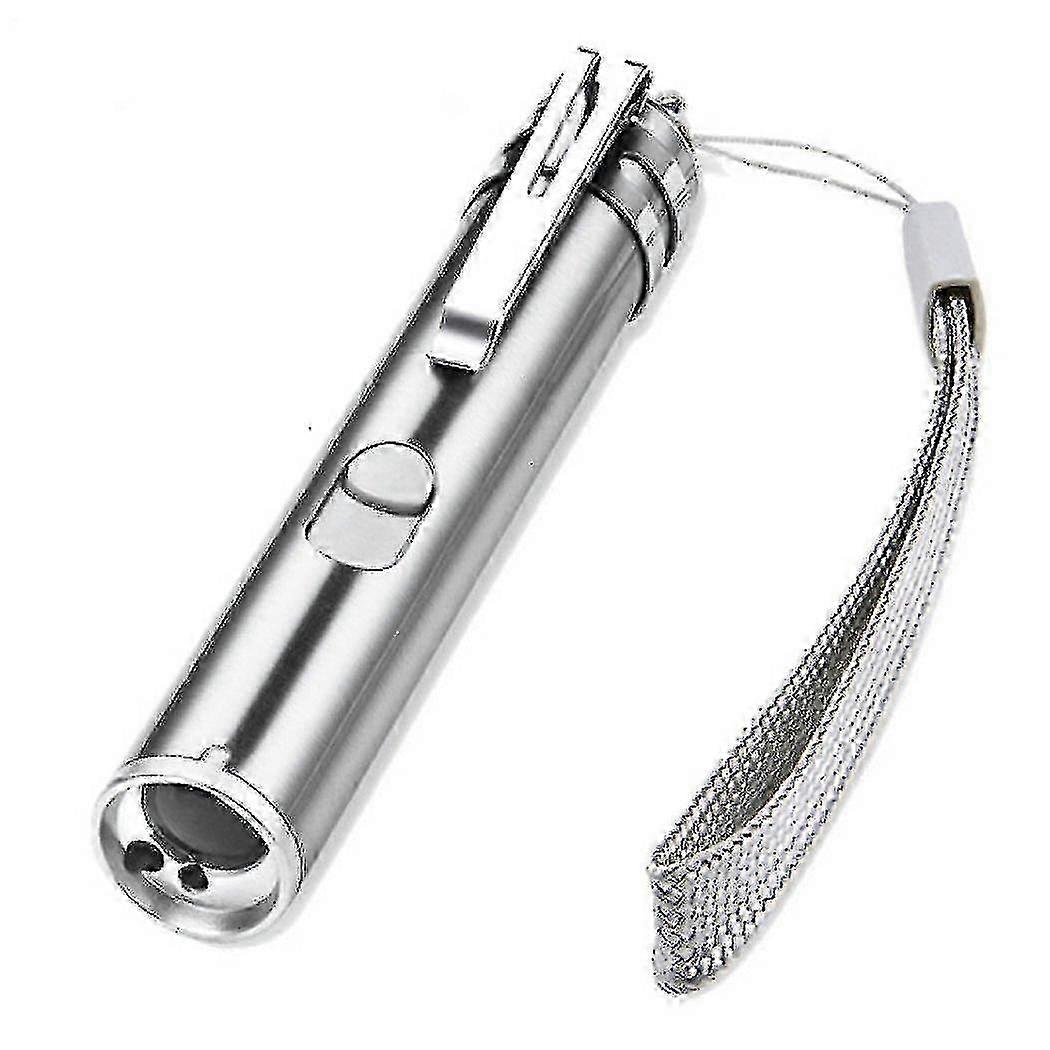 Usb Rechargeable Pet Toys Cat Training Laser Pointer With Led Flashlight