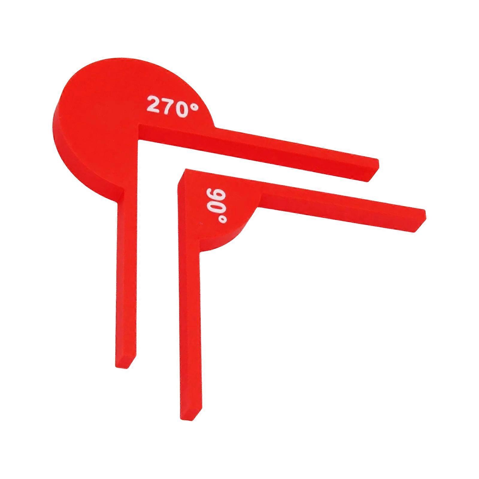 Professional Angle Measurement Tool Ergonomic Grip Angle Measuring Ruler Math Geometry Tool For Engineering Project Multicolor
