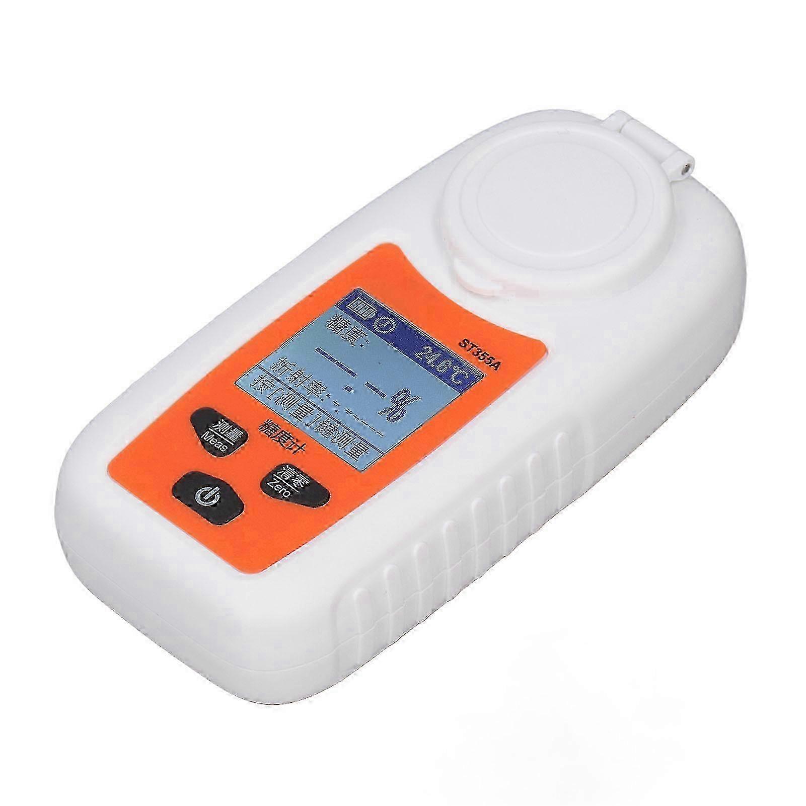 Digital Brix Refractometer High Accuracy Fruit Sweetness Tester Easy Operation Sugar Refractometer Portable Brix Tester for Home Commercial Use