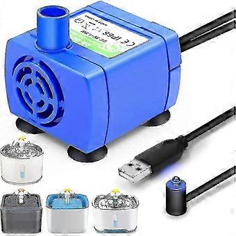 Pet Water Dispenser Pump Usb Rechargeable Led Light Cat Drinking Fountain Motor G w