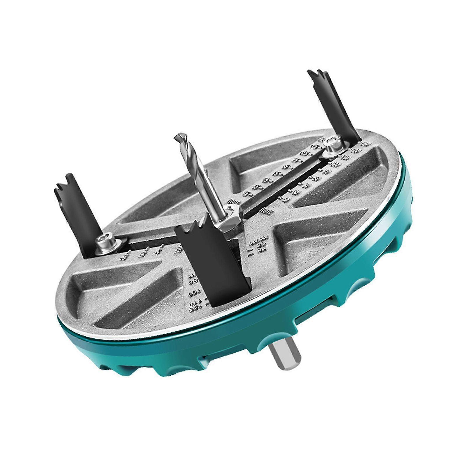 Mengxi 1/2Pcs Round Hole Saw Tools Safe to Use Wide Application 3-Teeth 45-130mm Adjustable Hole Opener Tools for Woodworking