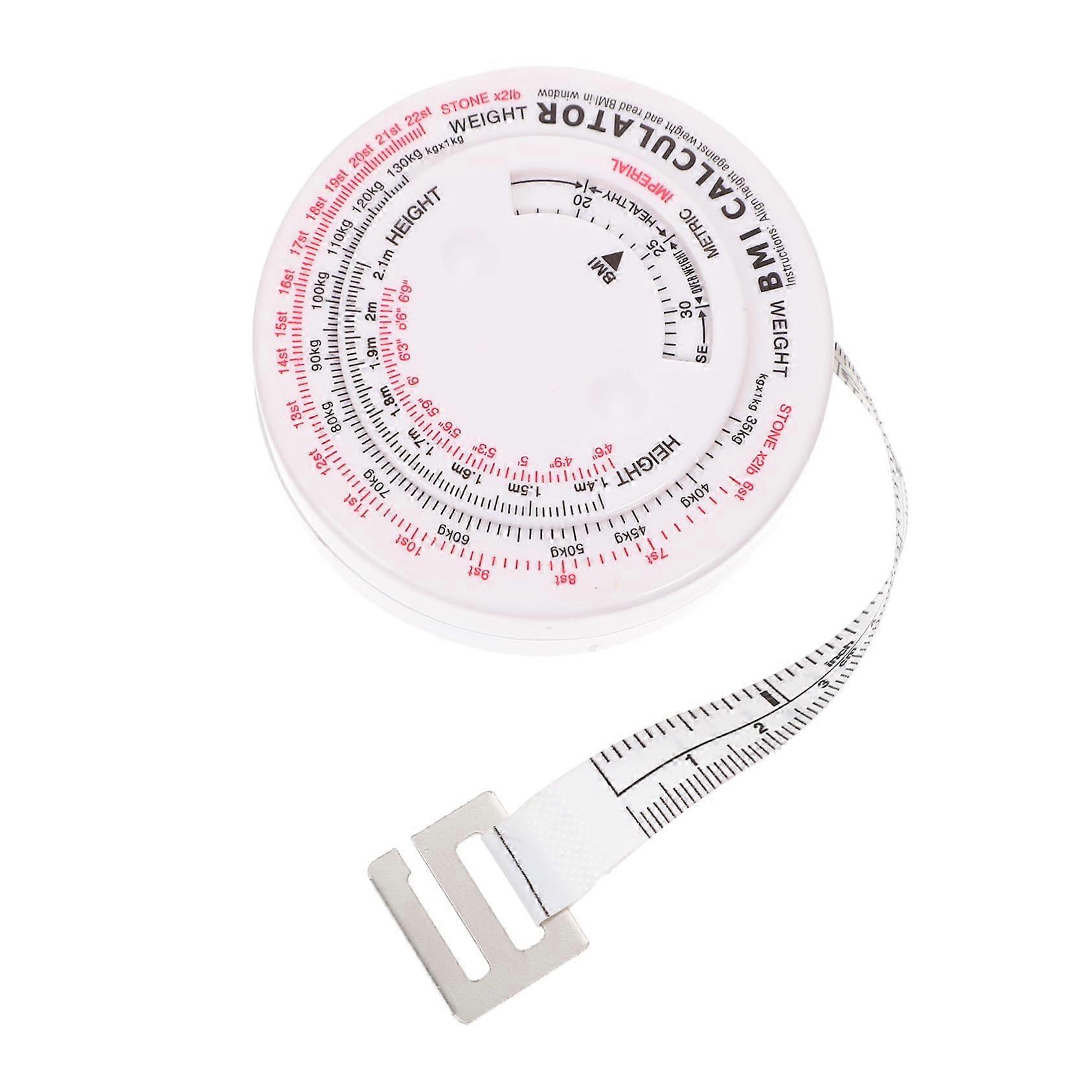 Retractable Body Measuring Tape with Dual Scale for Waist Size and Fitness Tracking