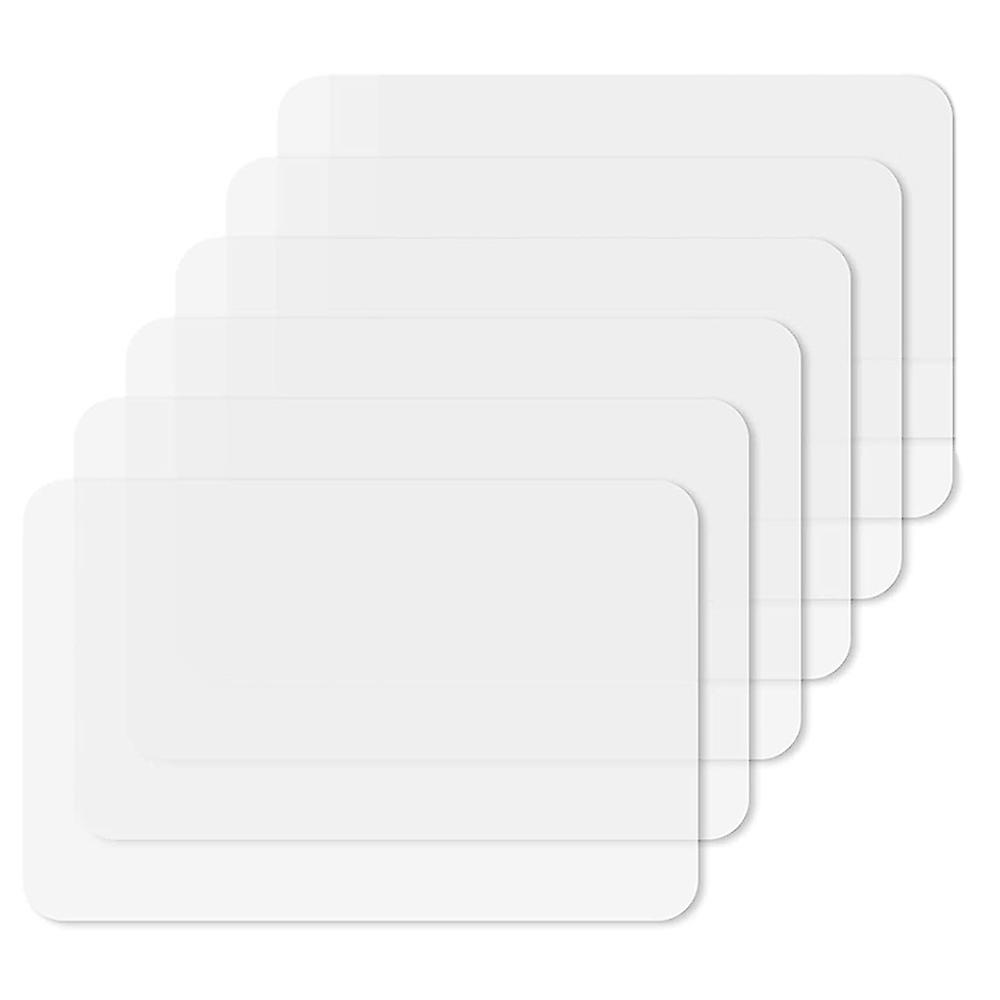 Transparent Kitchen Mat,Coffee Table Mat,Table Protector,Waterproof Placemats,Worktop Saver,Placemat Set 4 Pieces