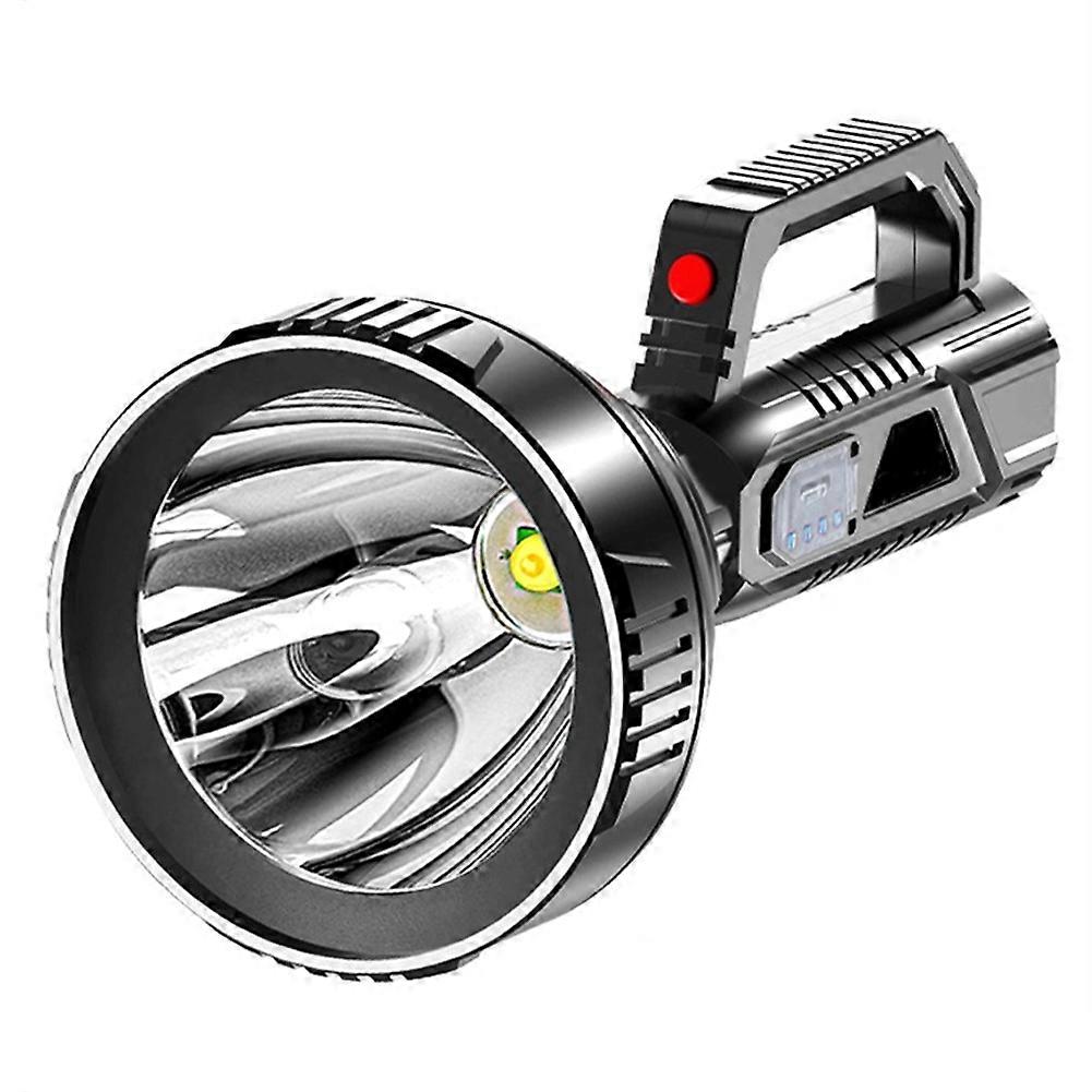 Strong Light Portable Flashlight USB Rechargeable Abs Outdoor LED Multi-Function Household Searchli