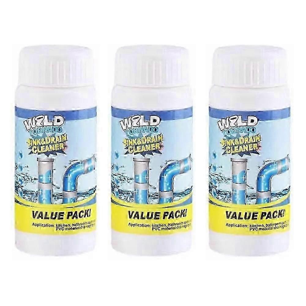 3pcs Household Sink & Drain Cleaner, Powerful Quick Foaming High Efficiency Remover