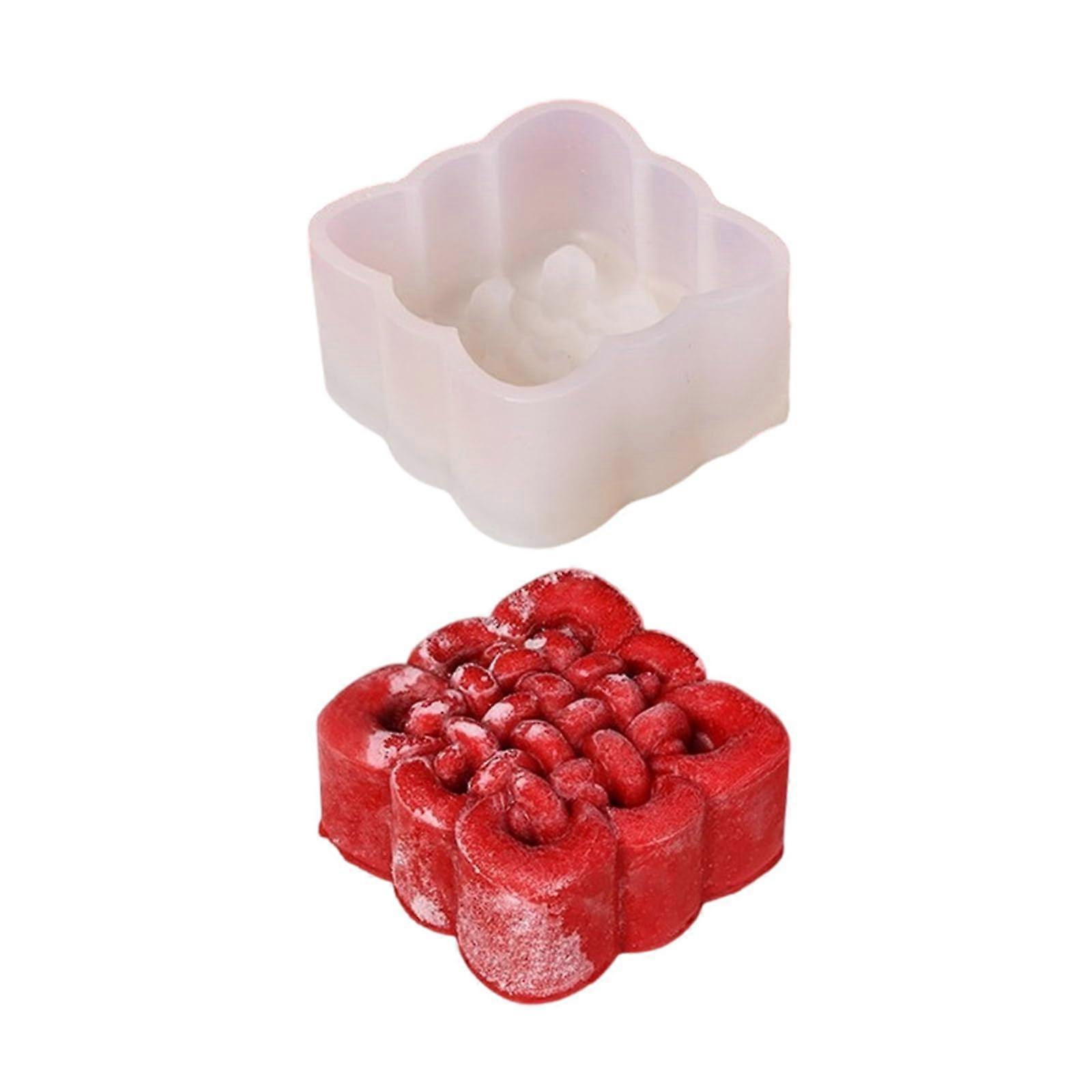 Silicone Dessert Mold Chinese Knot Shape for Mousse Cakes Pastries Easy Release Baking Tool