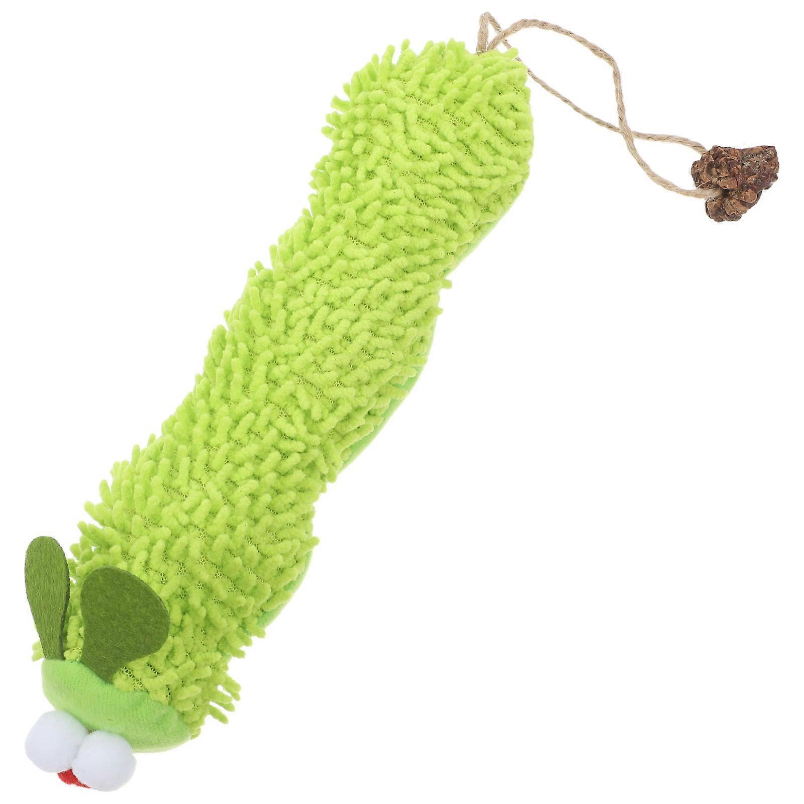 Catnip Caterpillar Plush Toy for Cat Interactive Play and Cuddling