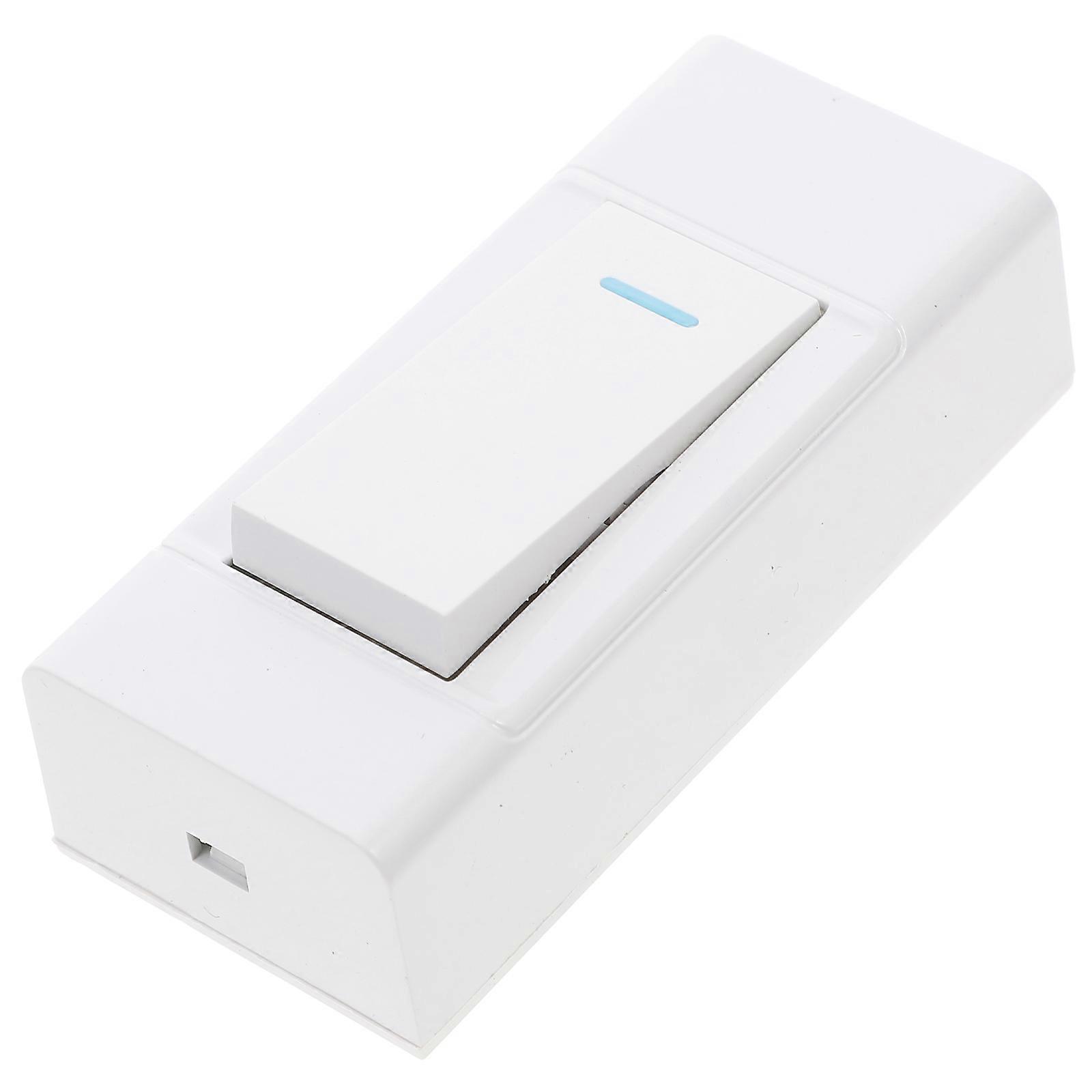 White ABS Squeeze Design Inline Cord Switch for Door with LED Light Modulator 1 Piece