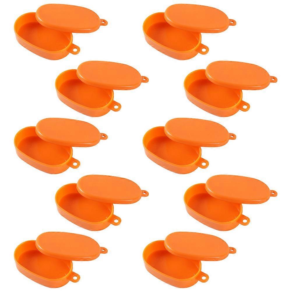 Worgeous 10pcs Dollhouse Storage Box Bento Case Plastic Lunch Mini Boxes Kitchen Prop