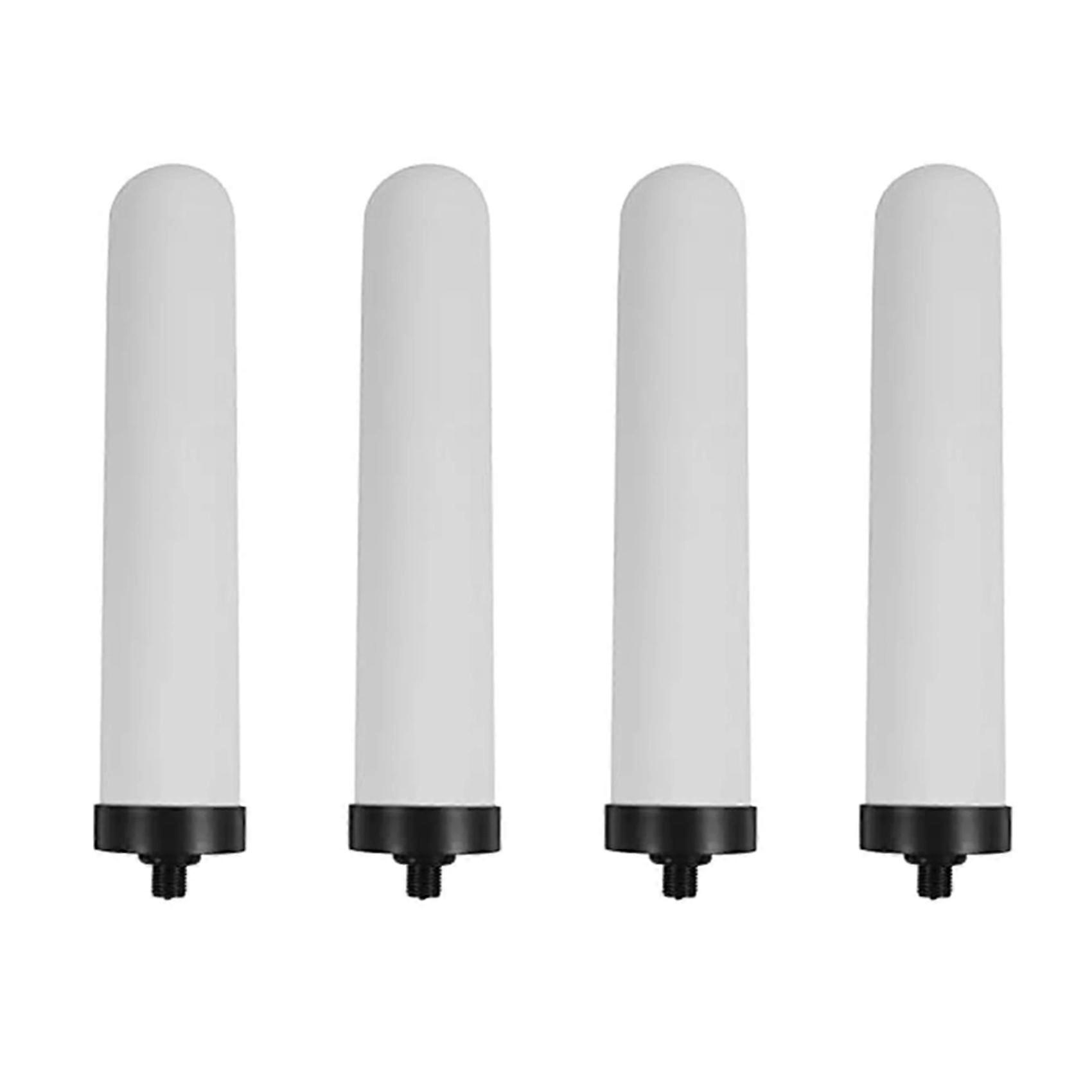 4X Multifuntional Pitcher Purifier Elements Candle Tool Pur Filter Sturdy Ceramic Filter Elements Inch Plastic