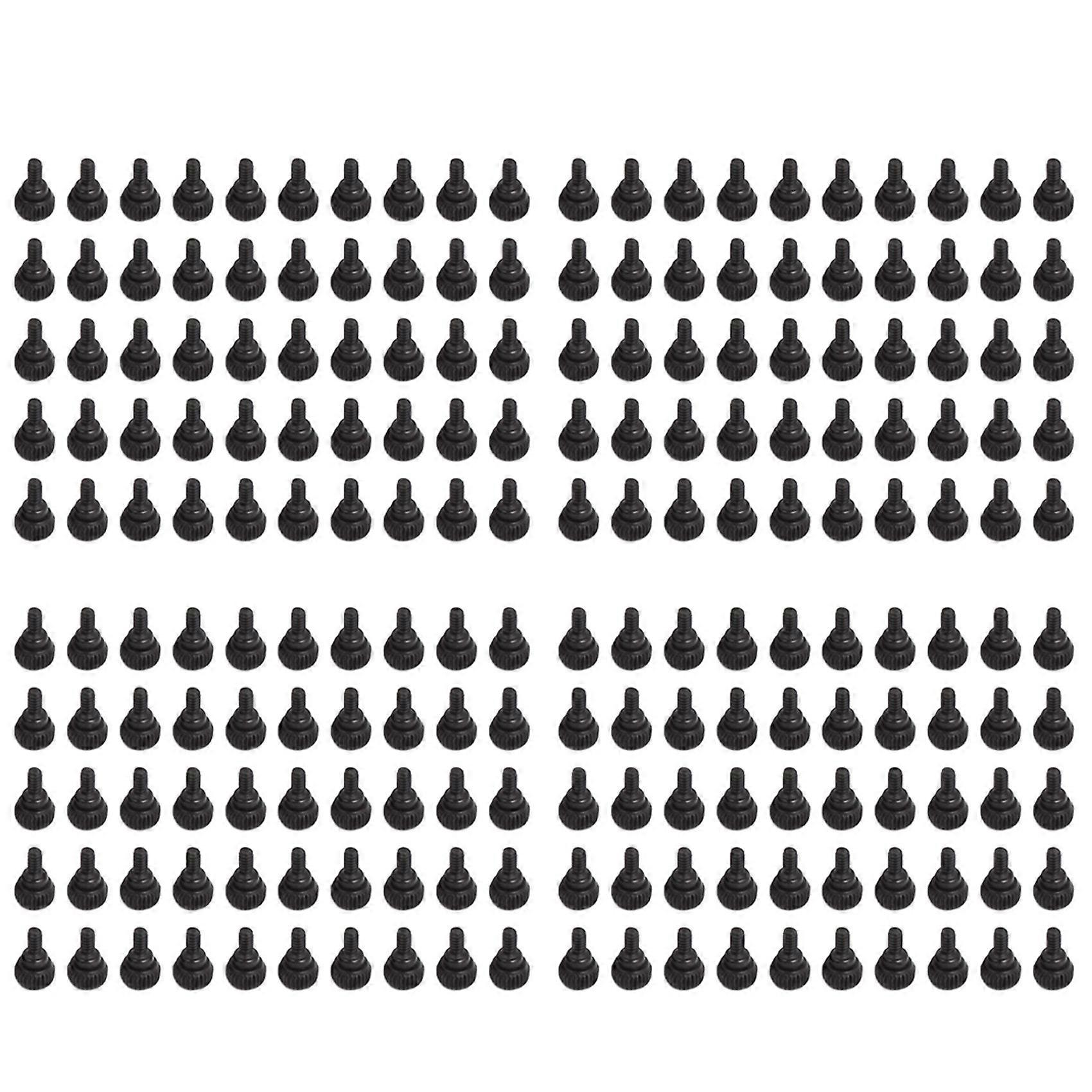 PC Computer Case Thumbscrews M3.5 Thumb Screws Black 200 Pcs
