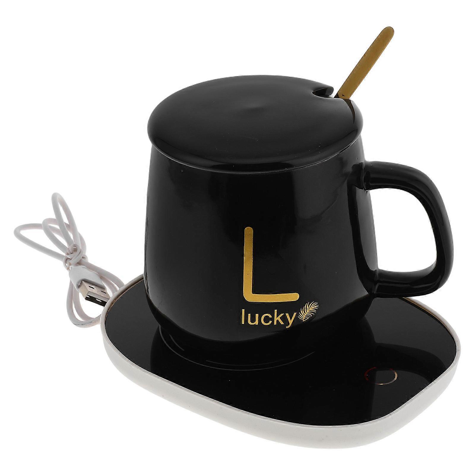 Coffee Cup Heater Mug Warmer Constant Temperature For Desk Accessory 1Set