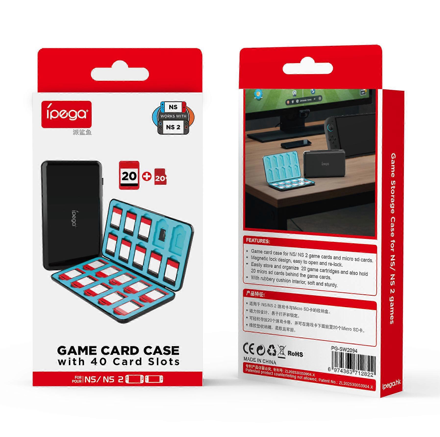 Switch 2 game cartridge magnetic 24-in-1 storage box, TF game cartridge case PG-SW2096/PG-SW2094
