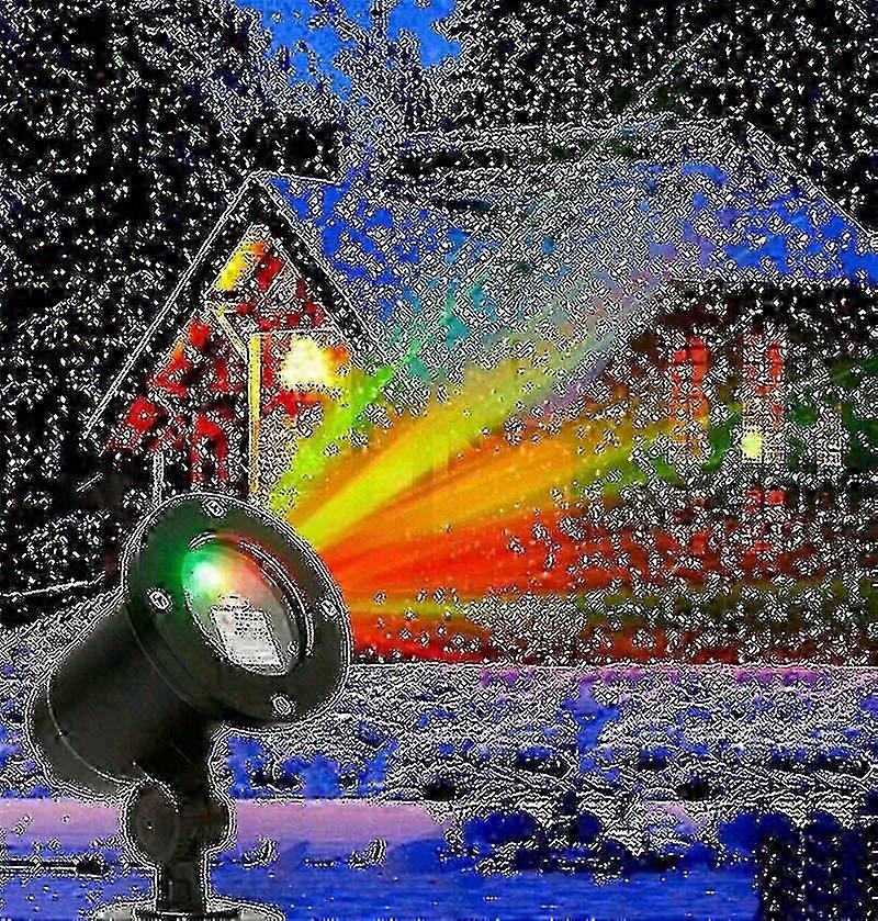 Jul LED-projeksjon utendørs landskapsscene Julelys