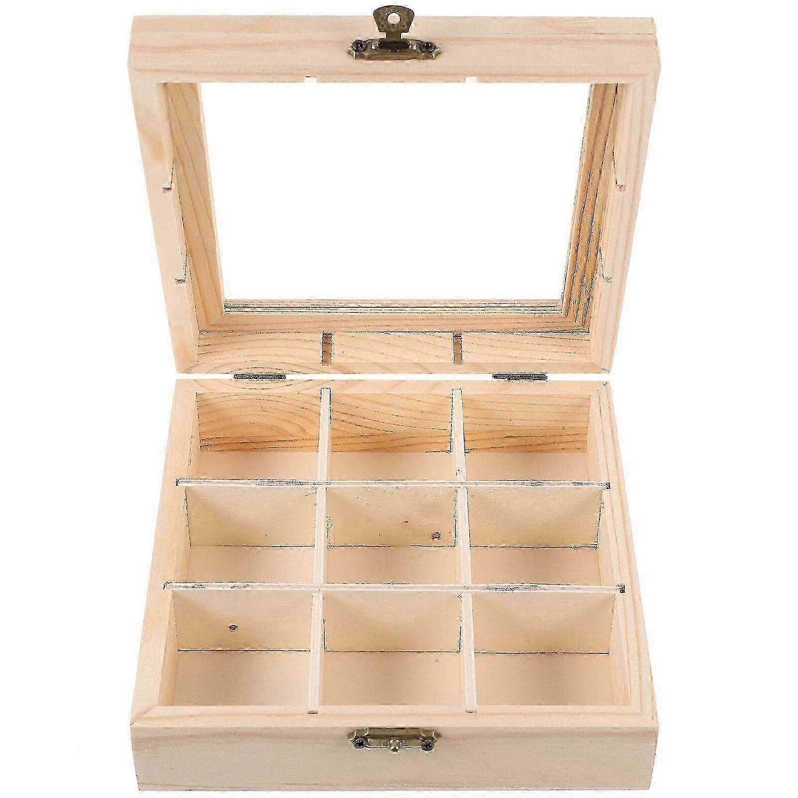 Tea Bag Countertop Holder Restaurant Coffee Organizer Compartment Tea Box