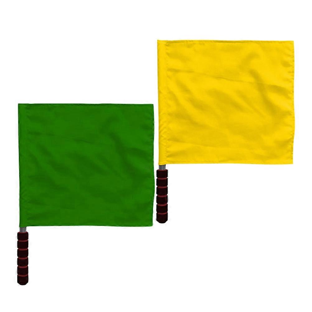 Referee Flag Handheld Flags for Sports Events 2Pcs Bright Colors