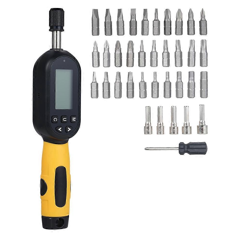 Digital Screwdriver Set Torque Display Torque Meter Bit Tester 10.74-106.21 in-Lbs/1.2-12N.M with Buzzer/LED Light