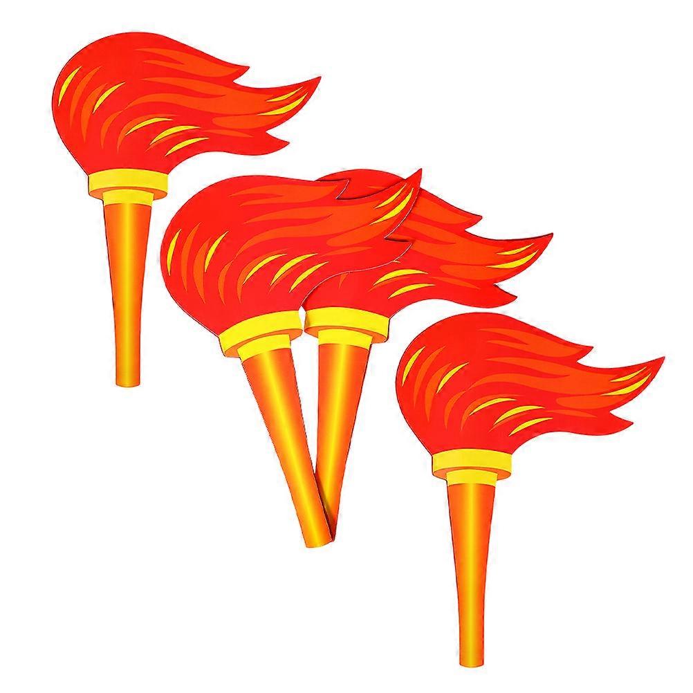 Simulation Torch Props Fire Toy for Decor 4Pcs