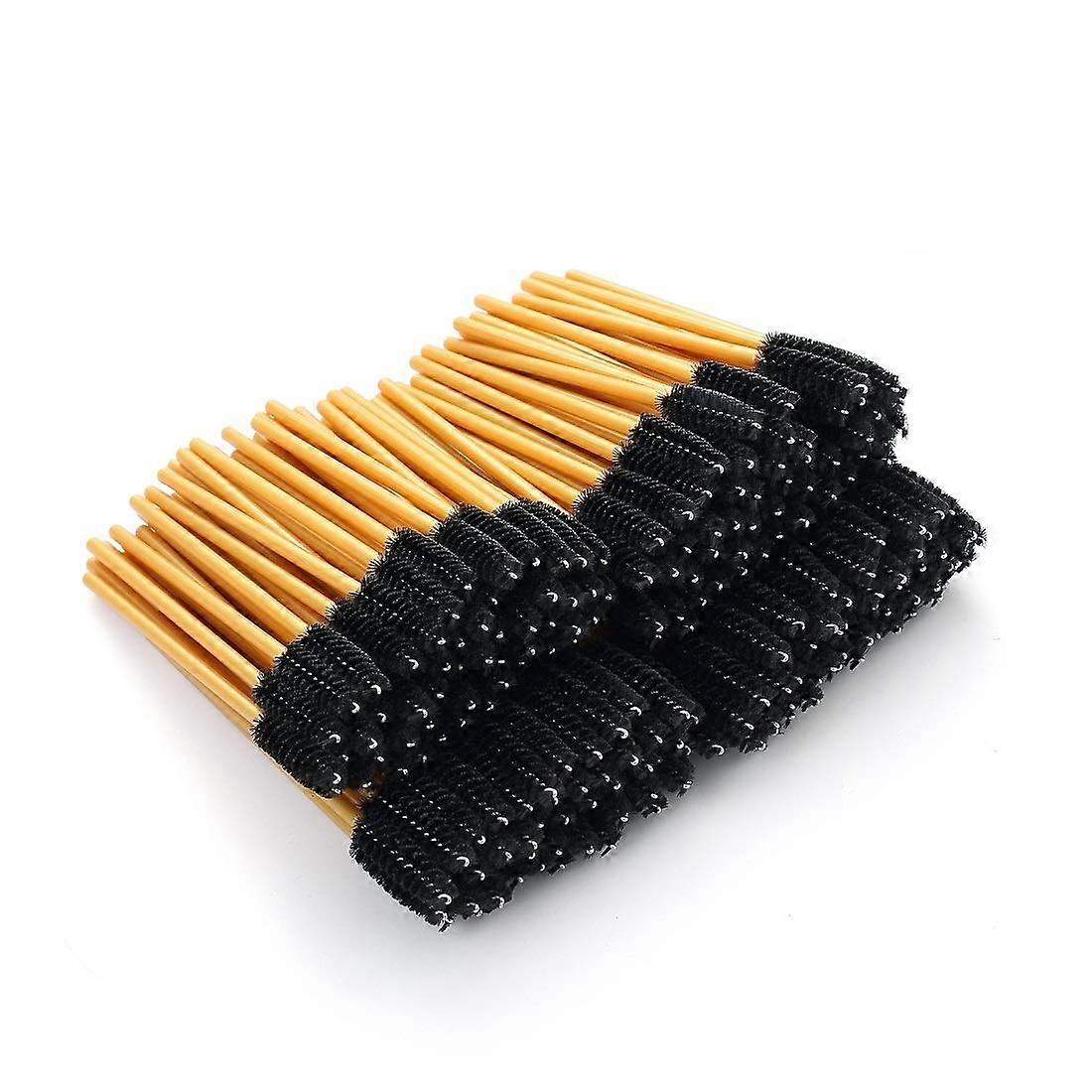 200pcs Disposable Mascara Wands with Bendable Brush Head for Lash and Brow Grooming Black