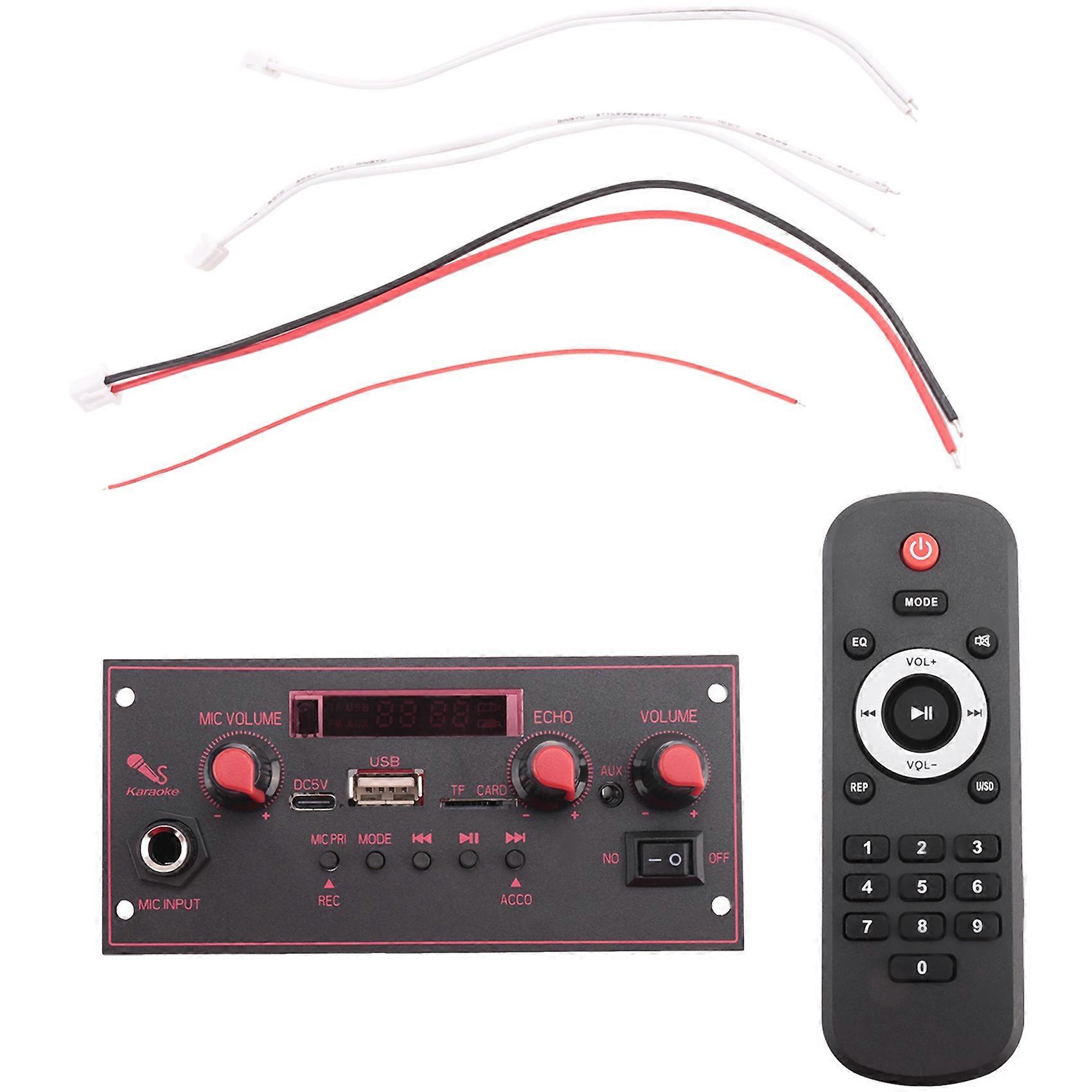 Amplifier Board 2 x 10W Bluetooth Mp3 Decoding Board Trolley Audio Player Car Bluetooth Module Accessories,A